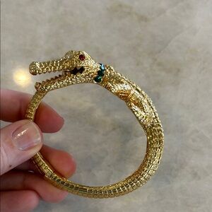 Swarovski JCB jewelry collection crocodile 🐊 statement cuff bracelet